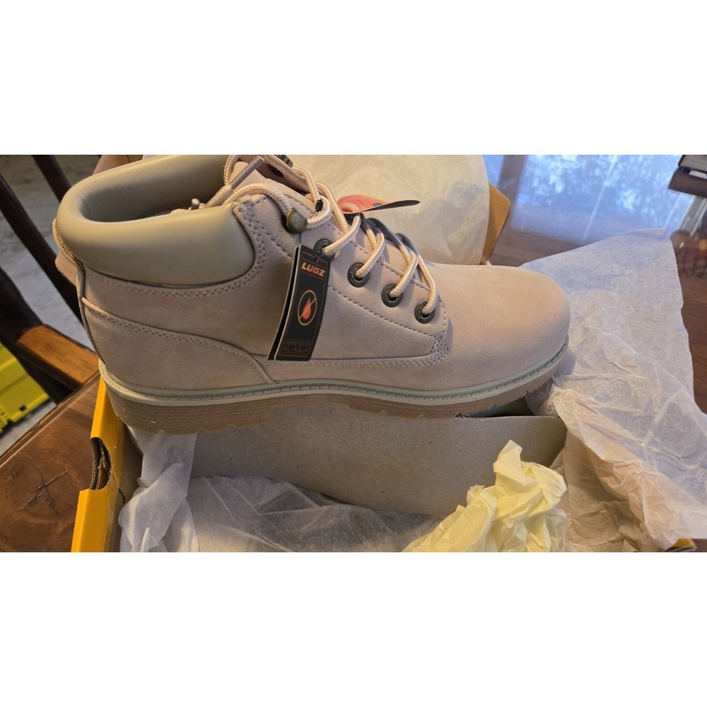 Vintage Lugz Drifter LX Women's 11 Pink Cream Gum Boots NEW Water Resistant - Picture 9 of 9